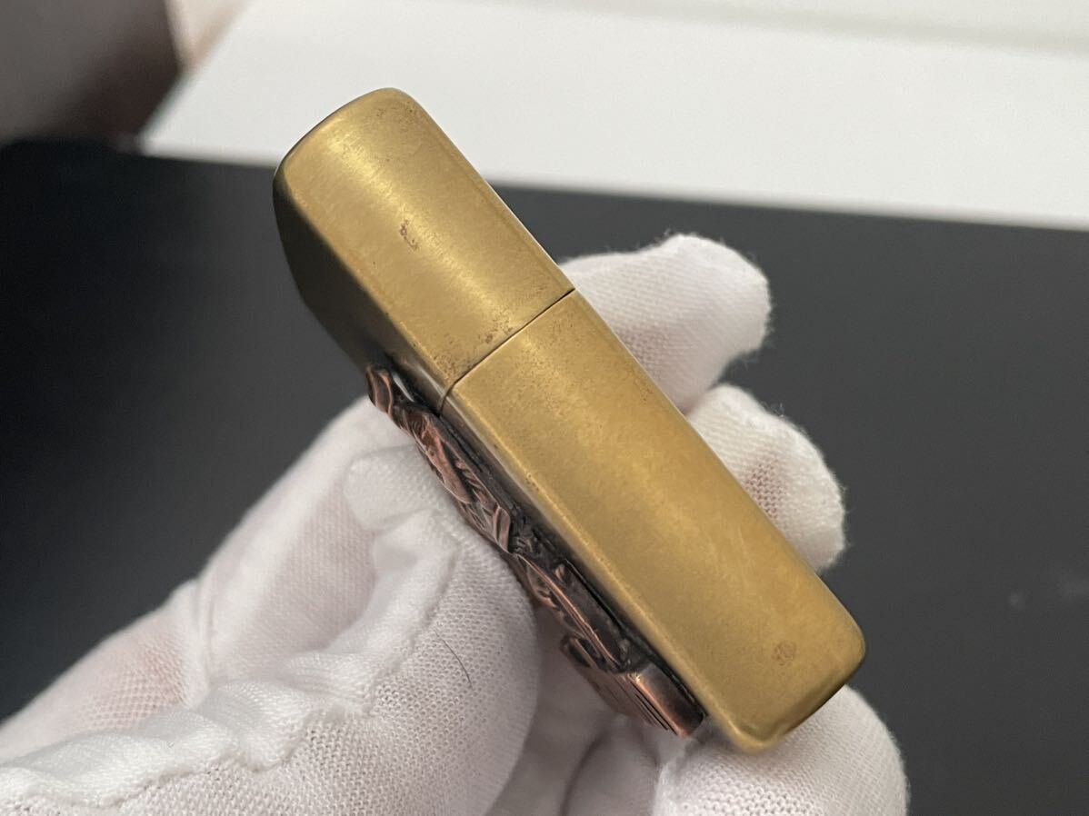 1円 ZIPPO ライター マルボロ Marlboroジッポ Zippoオイルライター真鍮製 中古品 喫煙グッズ ジッポー 火花確認済R67457の画像6