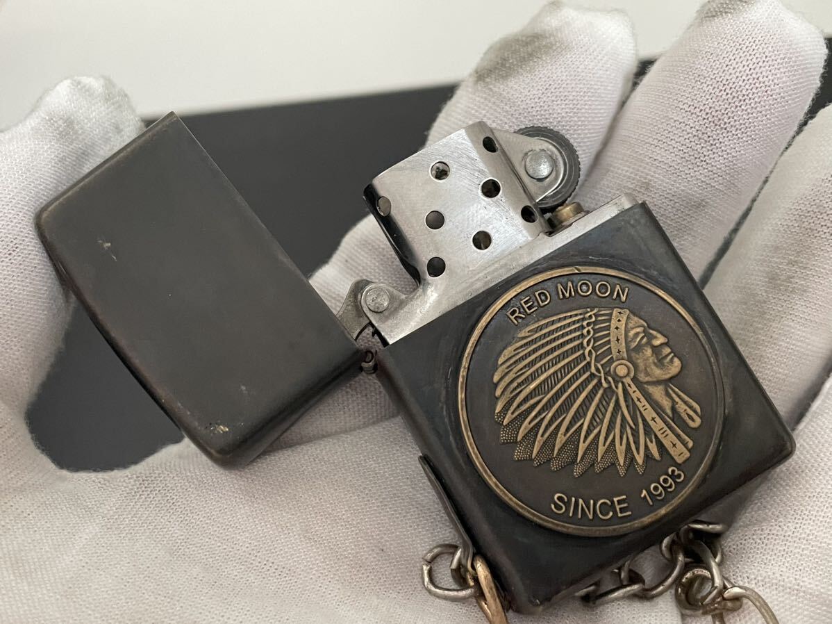 1円 ZIPPO インディアン ライター ジッポ Zippoオイルライター真鍮製 中古品 喫煙グッズ ジッポー 火花確認済R67459_画像8