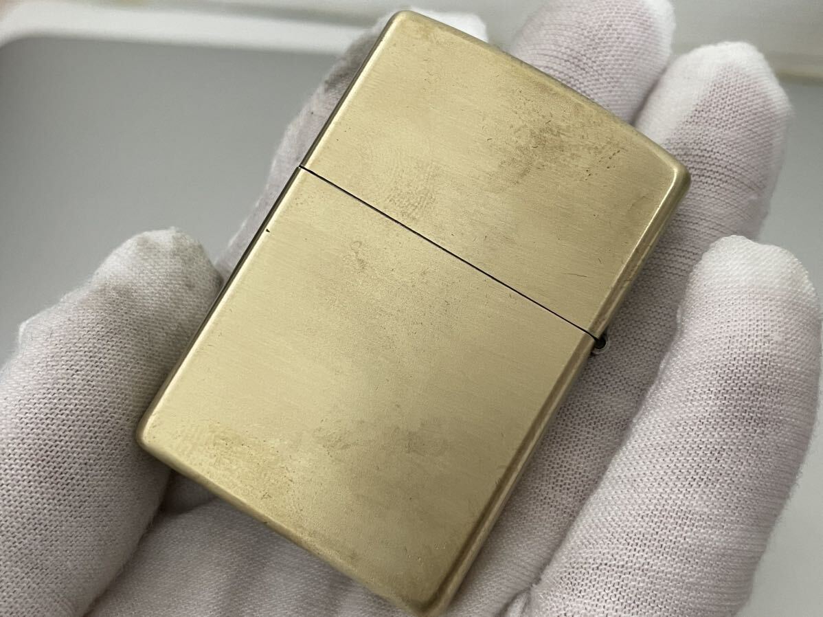 1円 ZIPPO ライター マルボロ Marlboroジッポ Zippoオイルライター真鍮製 中古品 喫煙グッズ ジッポー 火花確認済R67586_画像3