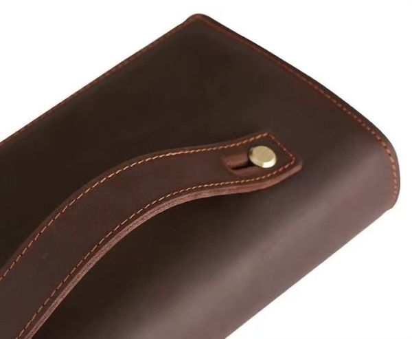 人気 新品 本物クレイジーホース 牛革レザー 長財布 ウォレット本革 メンズ 大容量 カード収納 ラウンドファスナー 男性用 財布の画像8