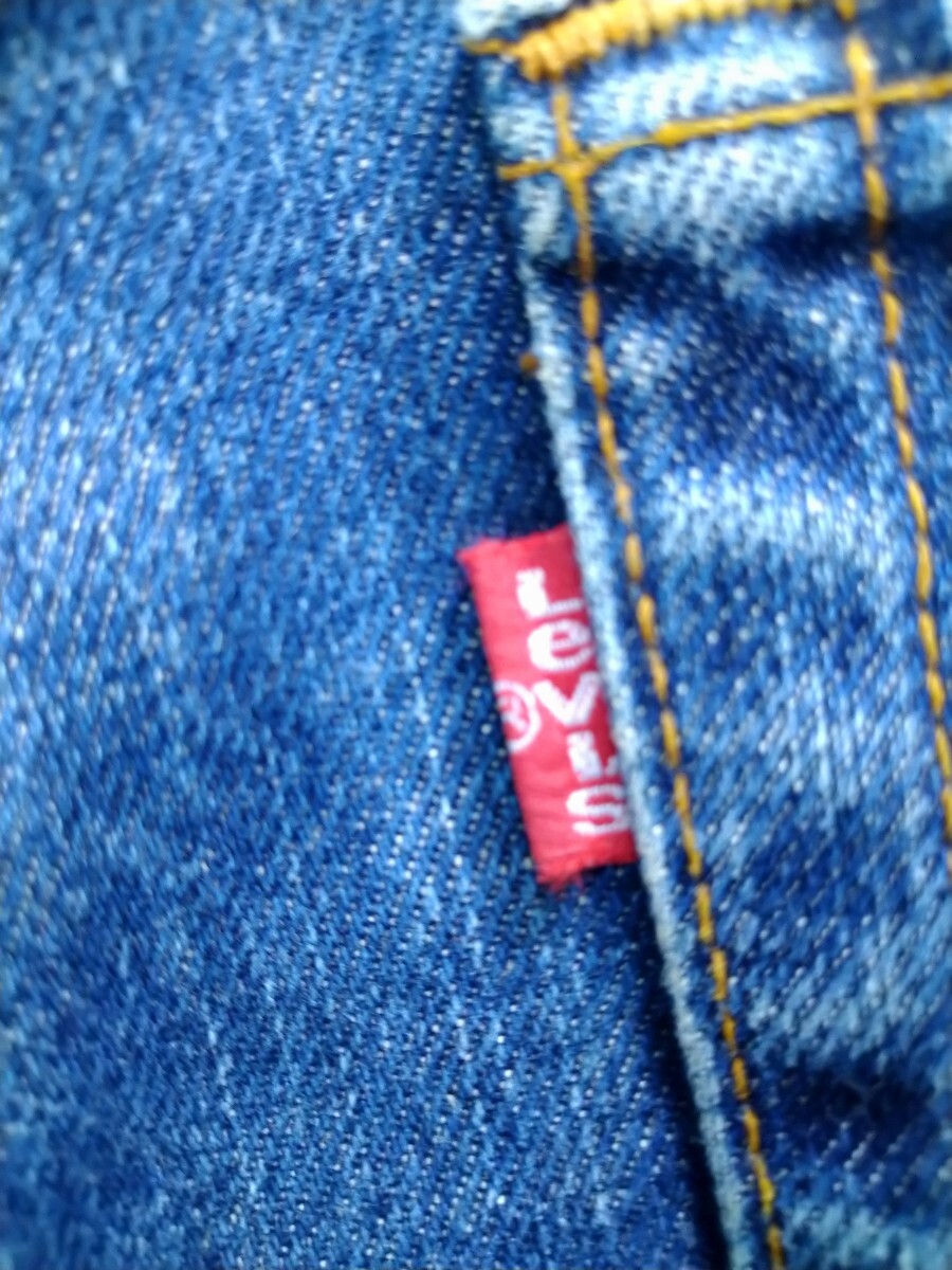 送料込★Levi's505/レギュラーストレート ミドルライズ/29表示~w実寸74/中インディゴ/5ポケ/パルプパッチ/赤タブe/97年日本製_赤タブe