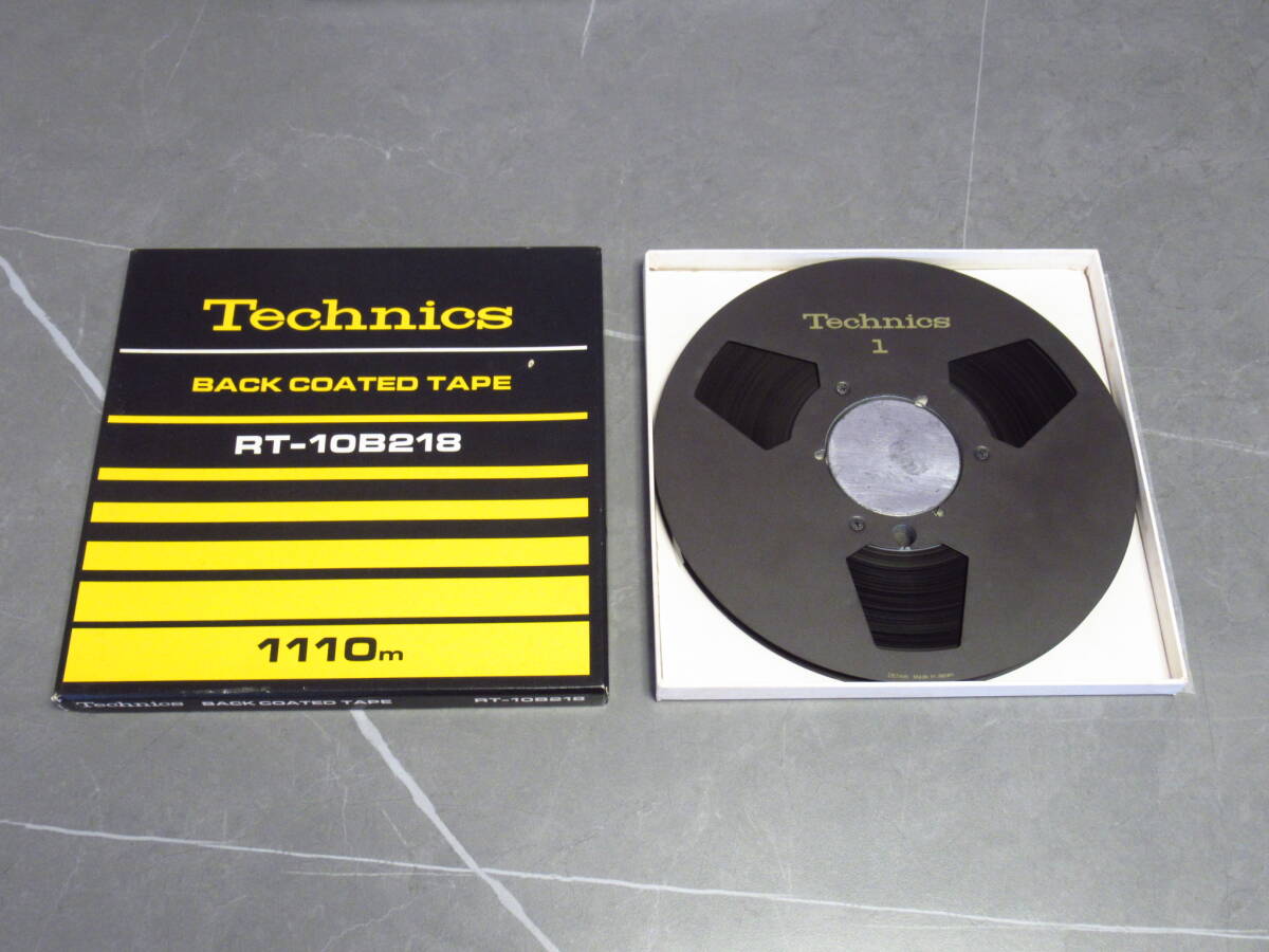 テクニクス/Technics/RT-10B218/バック コート テープ/BACK COATED TAPE/1110m/10号 直径26.7cm/オープンリールテープ/メタルリールの画像1