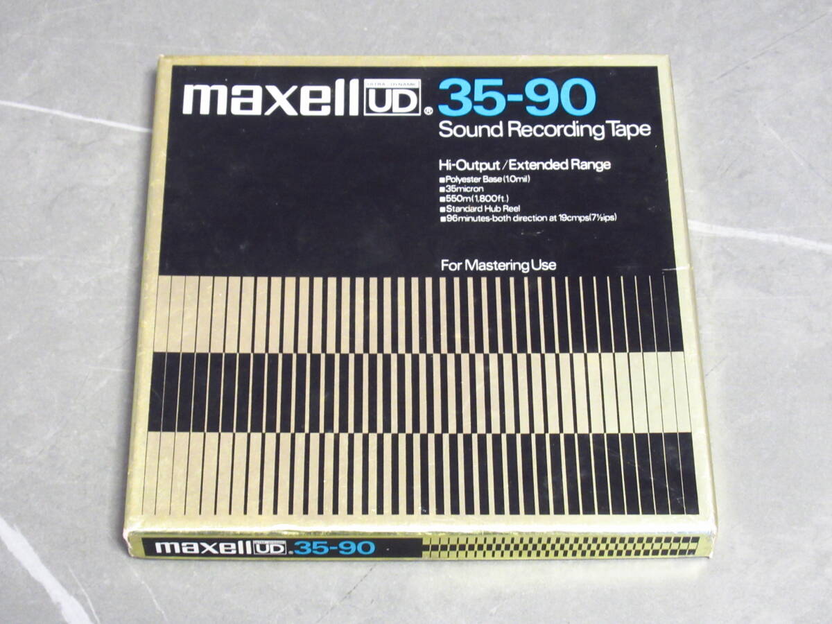 マクセル/maxell/35-90/UD/サウンドレコーディング テープ/オープンリールテープ/Hi-Output/Extended Range/For Mastering Use/550m/96分の画像2