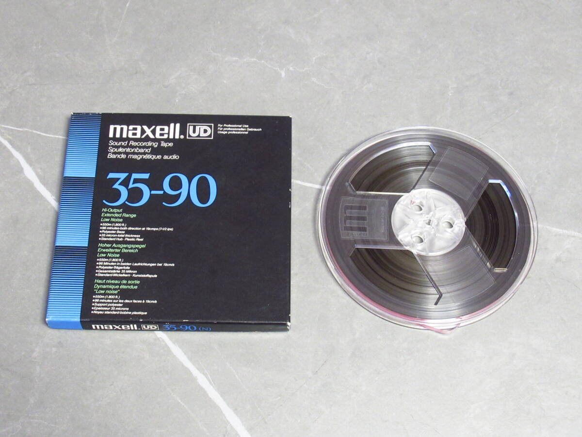 マクセル/maxell/35-90/UD/サウンドレコーディング テープ/オープンリールテープ/Hi-Output/Extended Range/Low-Noise/550m/96分/その1_画像1