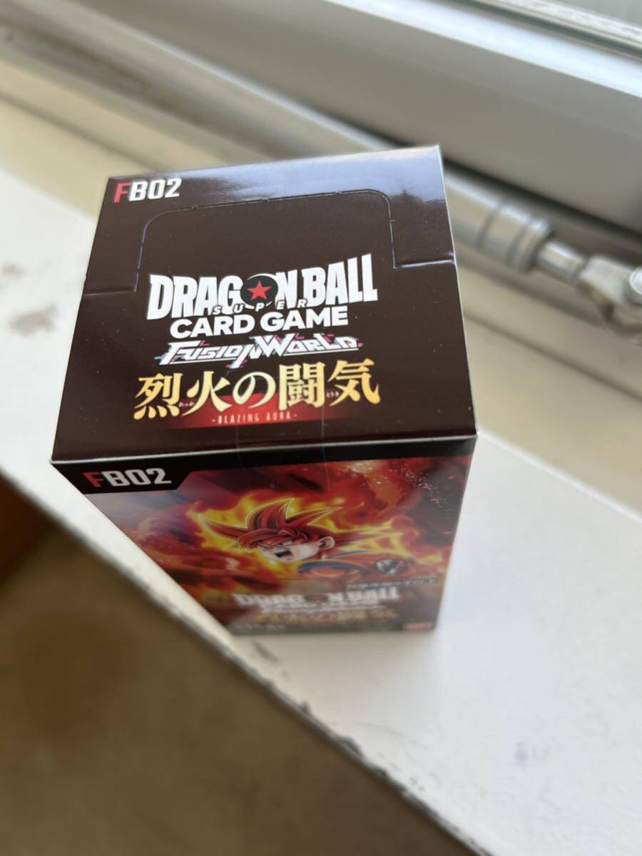 1BOX ドラゴンボールスーパーカードゲーム フュージョンワールド ブースターパック 烈火の闘気 FB02 新品未開封品テープ付きの画像5