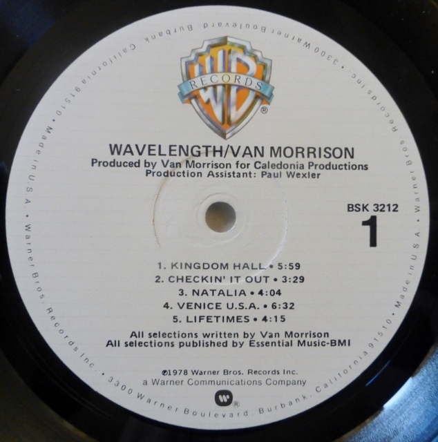 VAN MORRISON「WAVELENGTH」米ORIG [初回WB横線] ステッカー有シュリンク美品_画像5