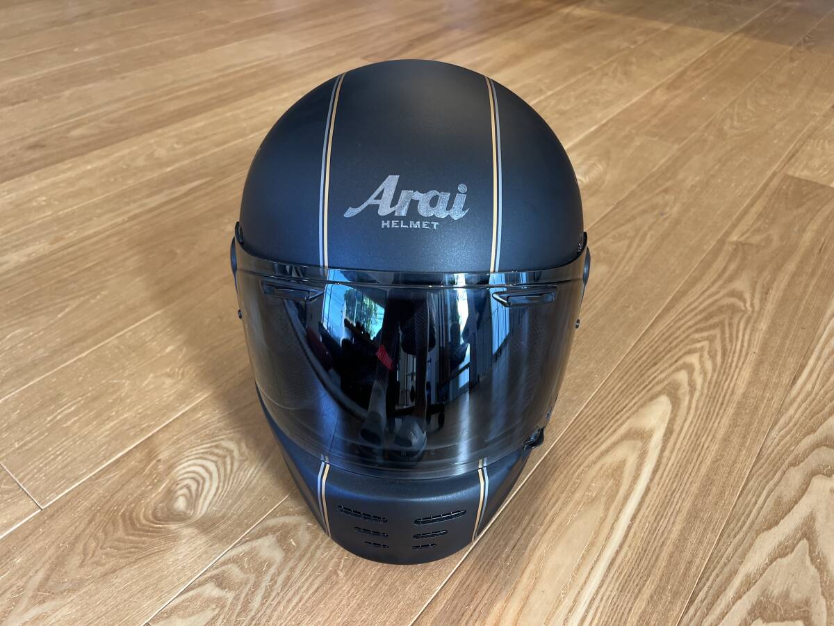 美品 ２回使用 Arai アライヘルメット ラパイド・ネオ カフェレーサー 57・58ｃｍ Ｍサイズの画像3