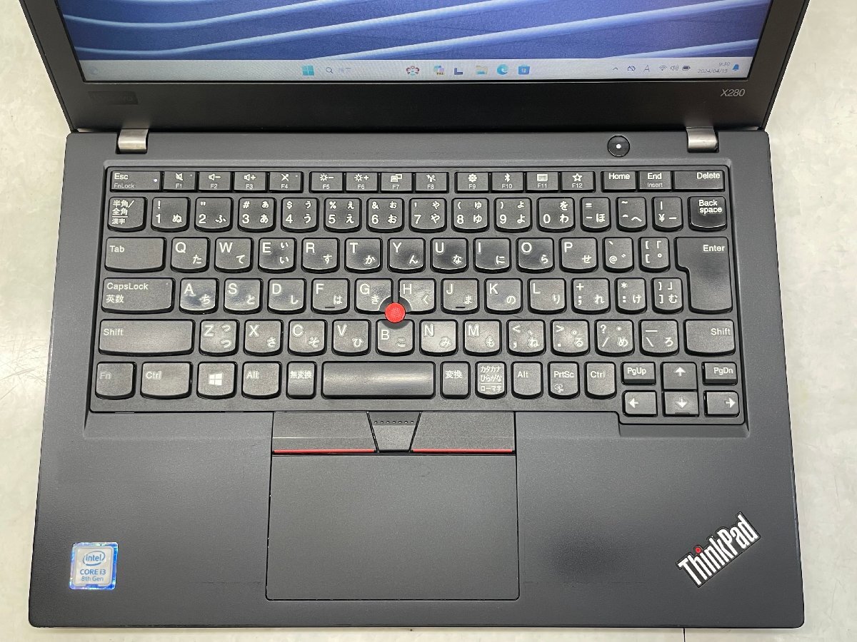 ☆1円スタート☆第8世代☆Lenovo☆Thinkpad☆X280 20KE-S5HK00☆Core i3 2.20GHz/8GB/SSD128GB/無線/Bluetooth/Office/Win11 DtoD領域☆の画像2