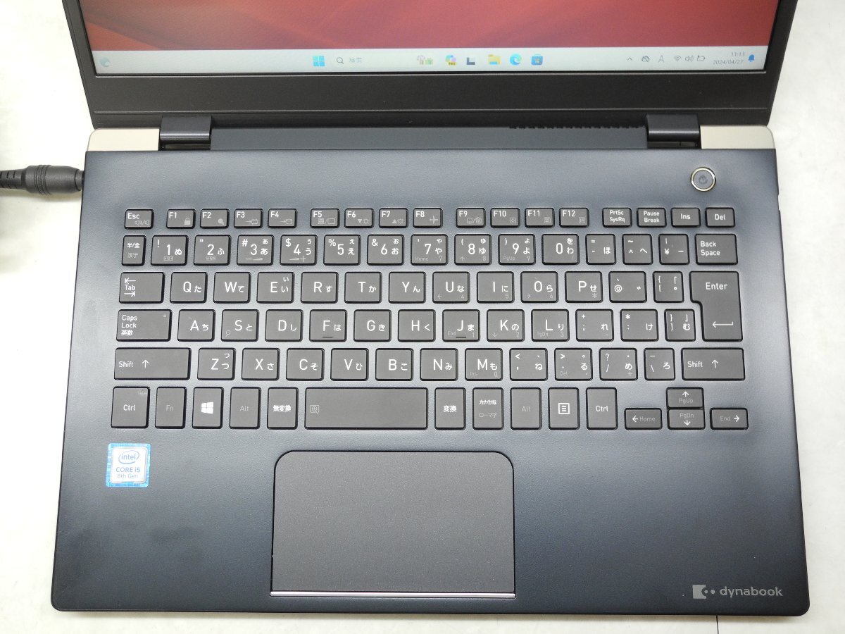 *1 иен старт * no. 8 поколение * Toshiba dynabook G83/DP*Core i5 1.60GHz/8GB/SSD256GB/ беспроводной /Bluetooth/ камера /Office/Win11 DtoD территория *