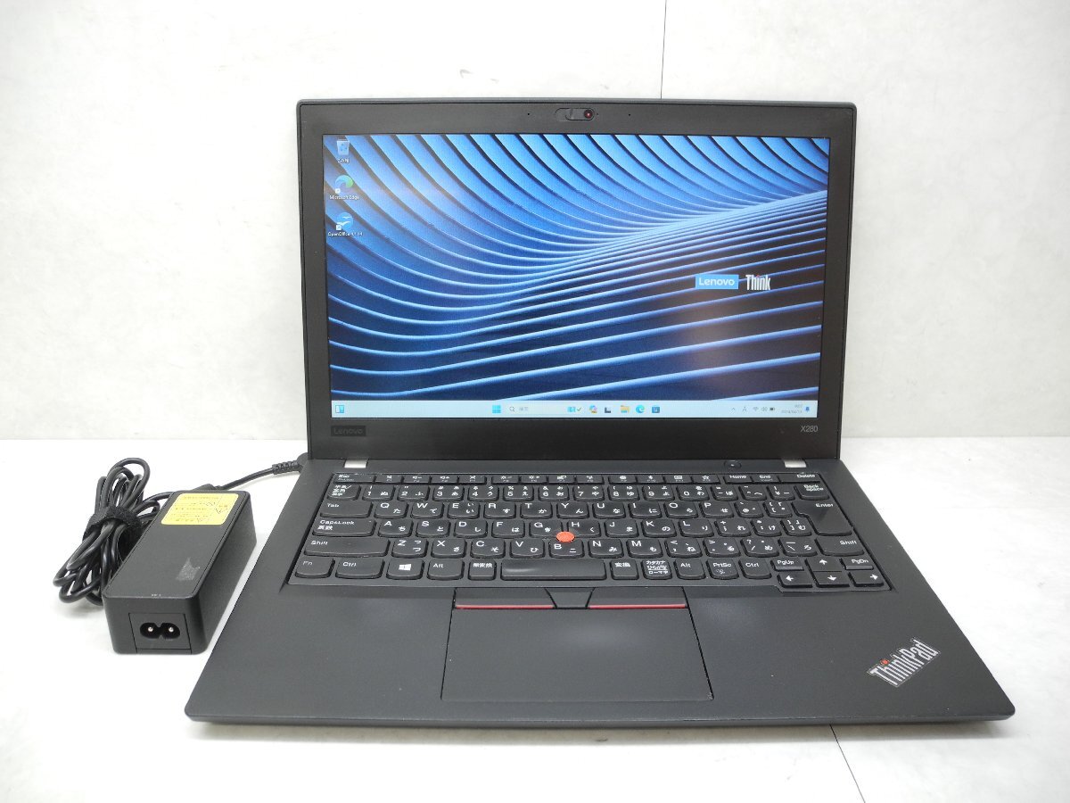 *1 иен * no. 8 поколение *Lenovo*Thinkpad*X280 20KE-S77E00*Core i3 2.20GHz/8GB/SSD256GB/ беспроводной /Bluetooth/Office/Win11 DtoD территория / есть дефект *