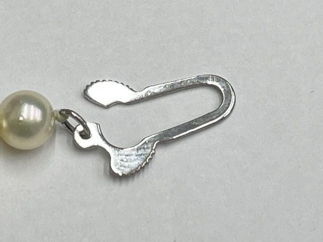 MIKIMOTO 約6mm 真珠ネックレス パール 【中古】 ミキモト 金具シルバー 長さ約34.5cm 重量約20g /57498の画像10