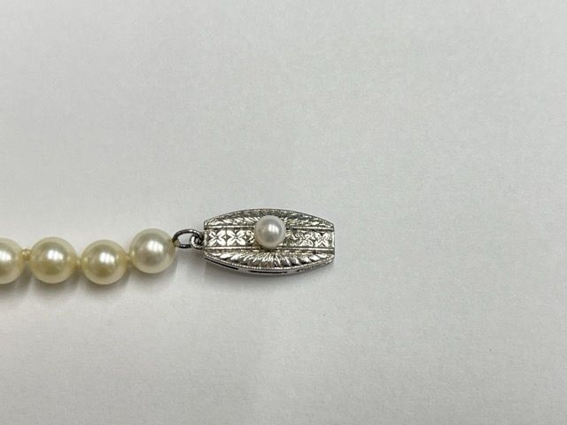 MIKIMOTO 約6mm 真珠ネックレス パール 【中古】 ミキモト 金具シルバー 長さ約34.5cm 重量約20g /57498の画像7