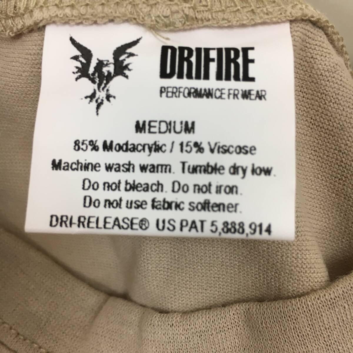 【米軍放出品】DRIFIRE ドライファイア ロングスリーブシャツ MEDIUMサイズ 1枚×６ アンダーシャツ DF2-105LS 未使用品_画像3