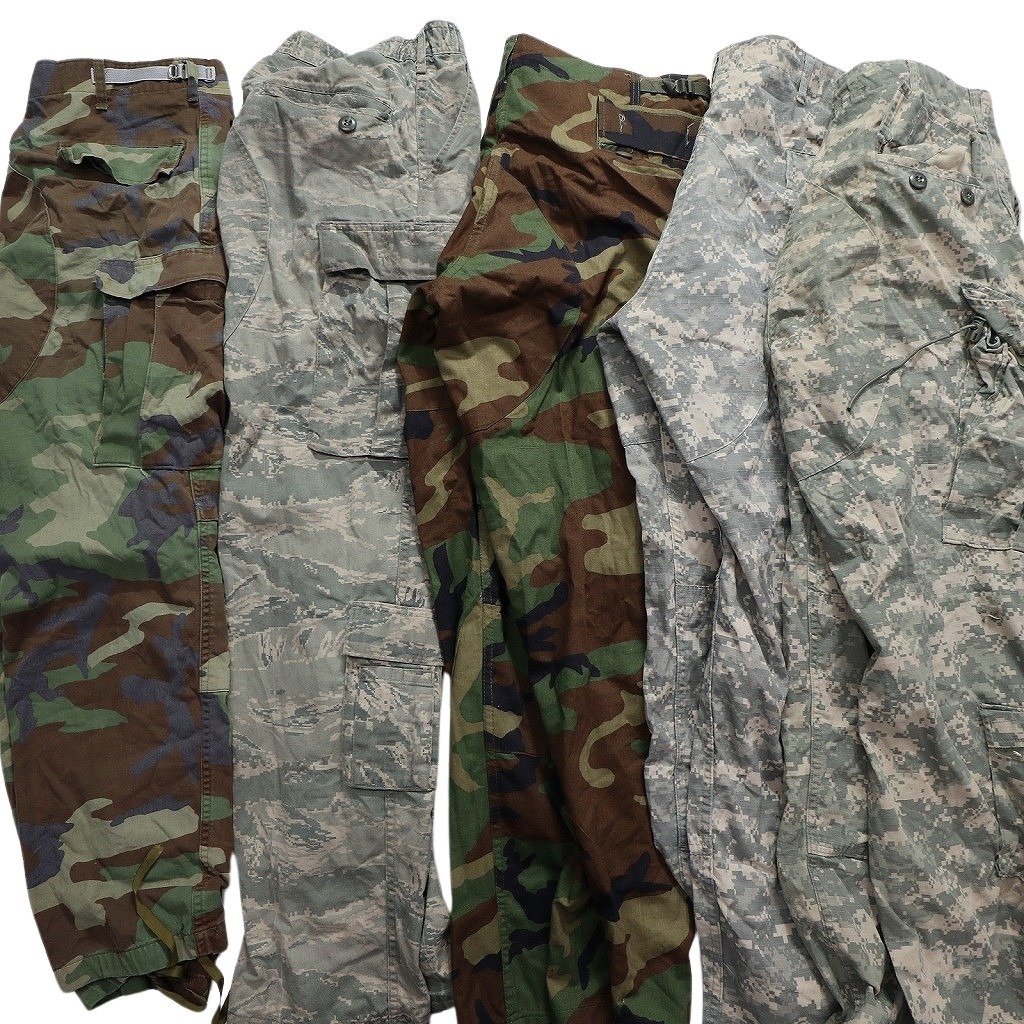 [ with translation ] old clothes . set sale field pants duck pattern MIX the US armed forces . interval military 15 pieces set ( men's ) camouflage W6346