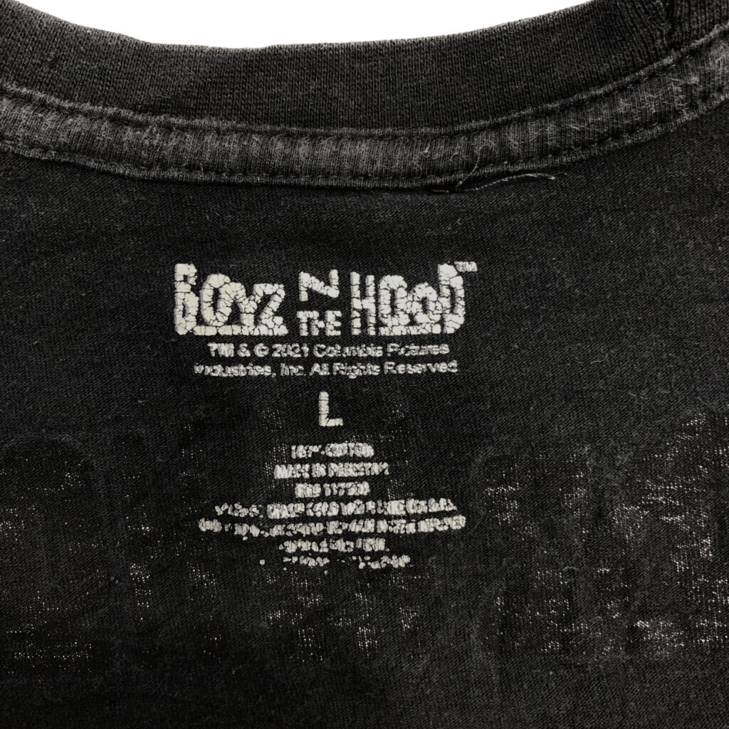 BOYZ N THE HOOD ボーイズンザフッド アイスキューブ 半袖Ｔシャツ ムービーT ブラック (メンズ L) 中古 古着 Q5778_画像6