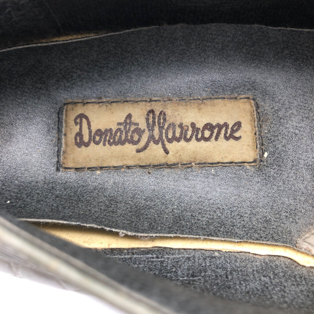 Donato Marrone スクエアトゥ レザーシューズ 本革 外羽根式 ライトグレー (メンズ 10) 中古 古着 KA0703_画像10
