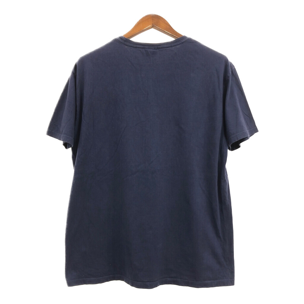 Polo by Ralph Lauren ポロ ラルフローレン 半袖Ｔシャツ ワンポイント ネイビー (メンズ M) 中古 古着 Q6217_画像2