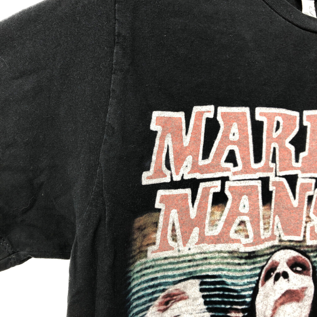 MARILYN MANSON マリリン・マンソン 半袖Ｔシャツ バンドT ブラック (メンズ M) 中古 古着 Q6315_画像3