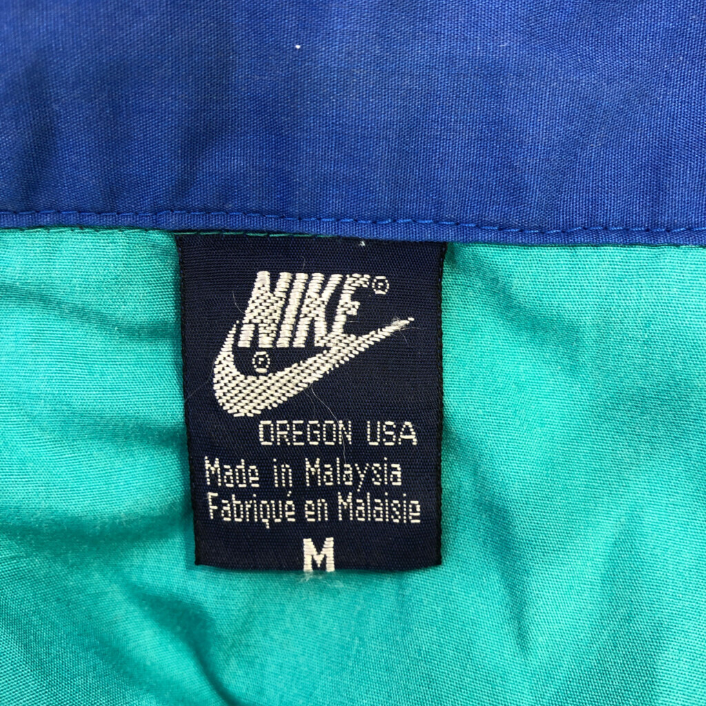 90年代 NIKE ナイキ 切り替えデザイン ジップ ジャケット スポーツ ストリート マルチカラー (メンズ M) 中古 古着 P6642_画像9