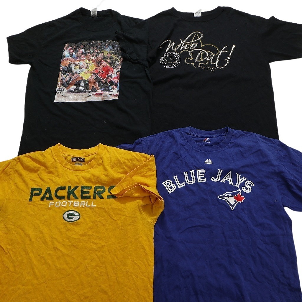 古着卸 まとめ売り プロチーム 半袖Tシャツ 16枚セット (メンズ L ) MLB NBA NFL MS9417の画像3