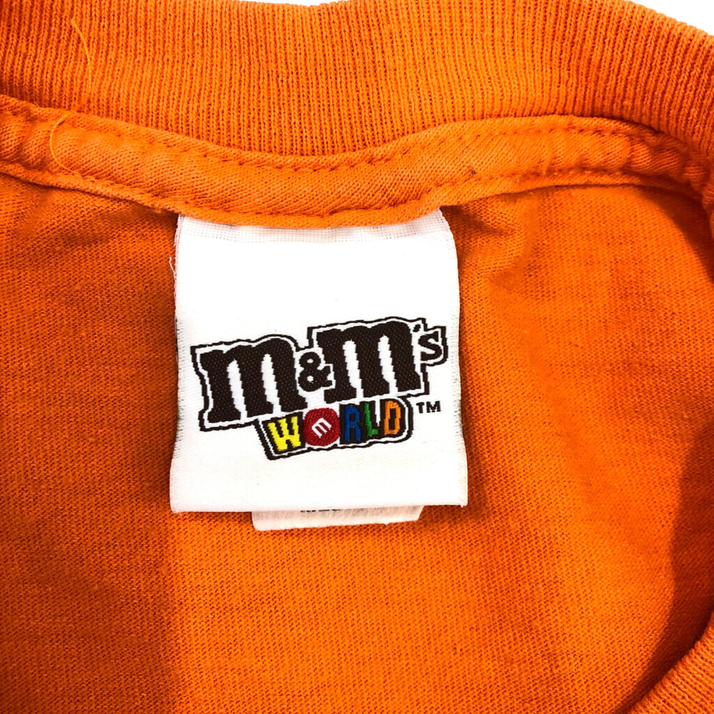 M&M'S WORLD エムアンドエムズ 半袖Ｔシャツ キャラクター オレンジ (メンズ MEDIUM) 中古 古着 Q6415_画像4