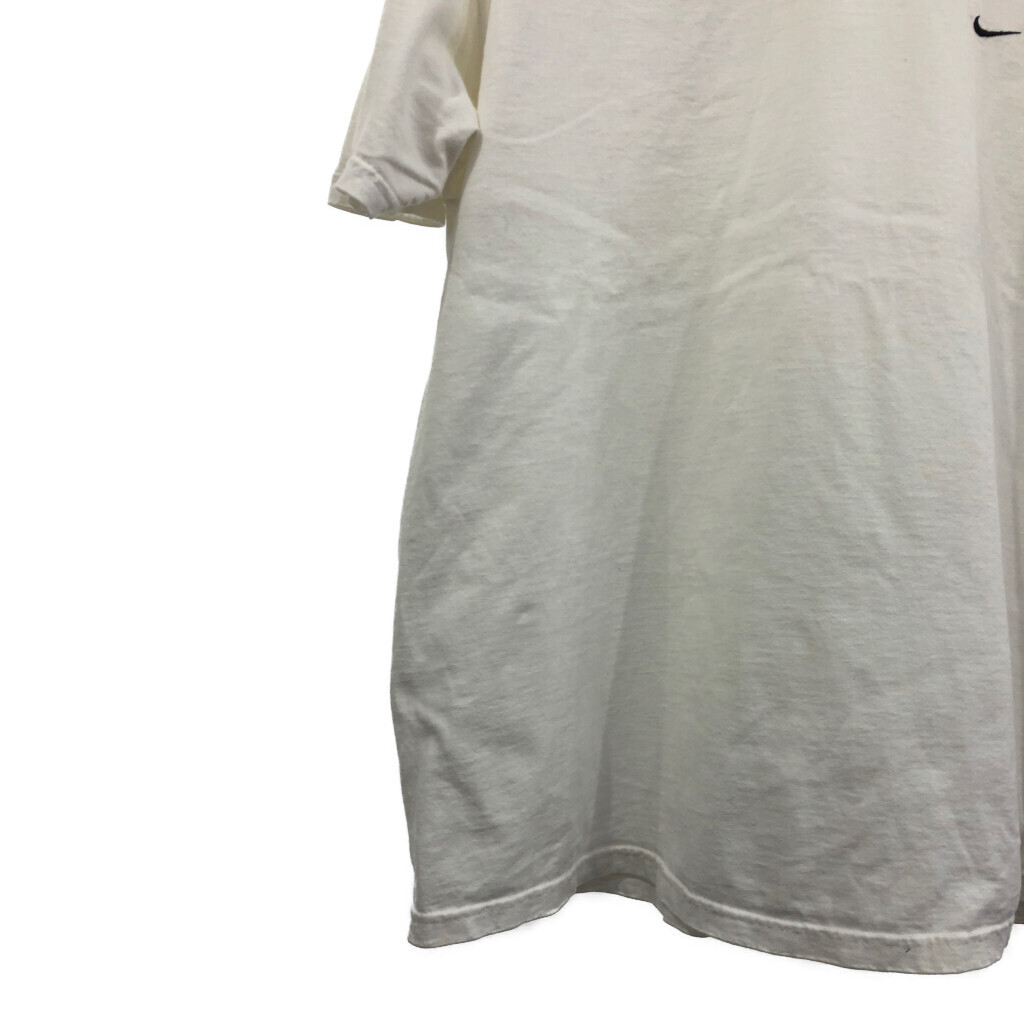 00年代 NIKE ナイキ ワンポイントロゴ 半袖Ｔシャツ スポーツ ホワイト (メンズ XL) 中古 古着 Q6416_画像4