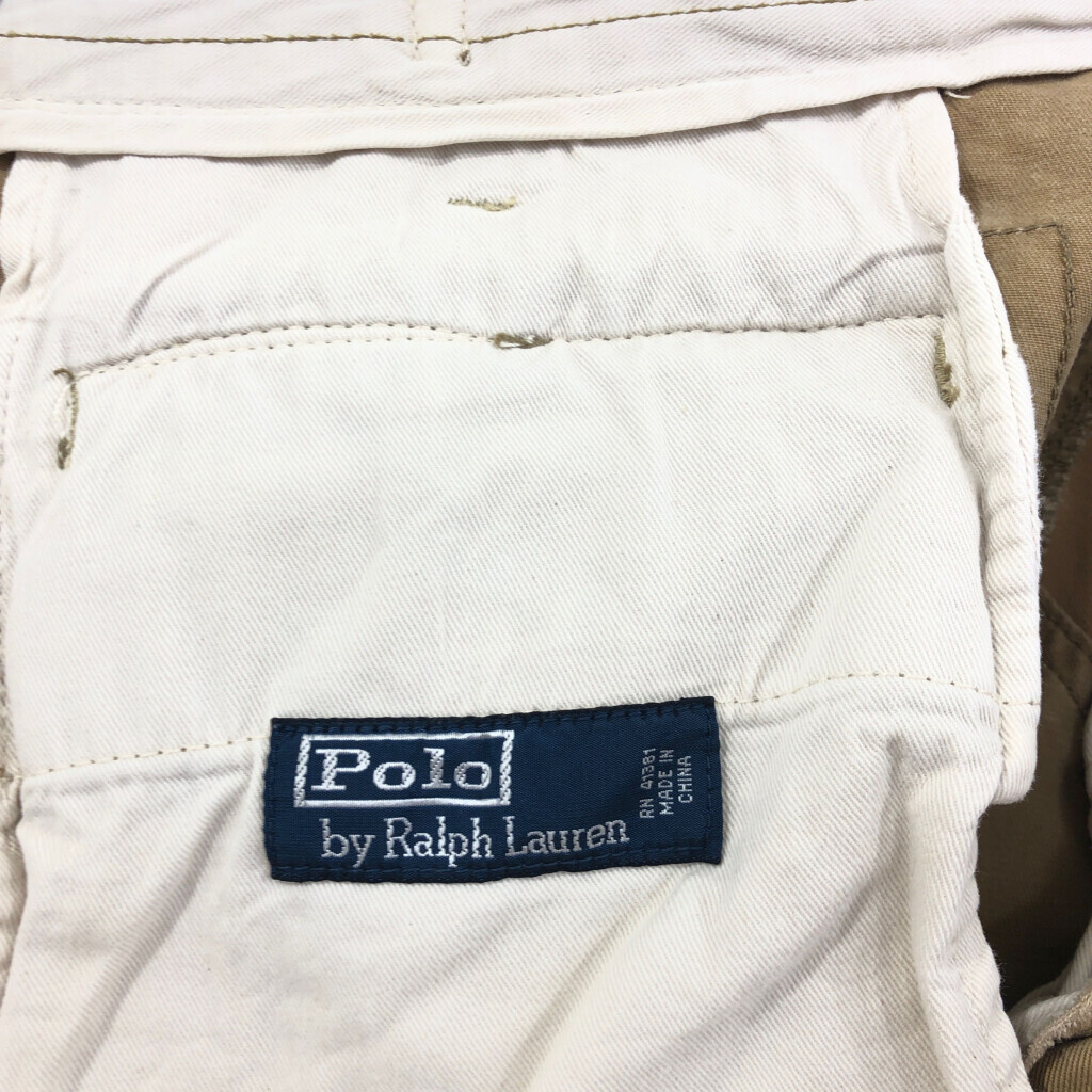 Polo by Ralph Lauren ポロ ラルフローレン カーゴ チノショートパンツ ポロチノ ベージュ (メンズ W34) 中古 古着 Q6484_画像9