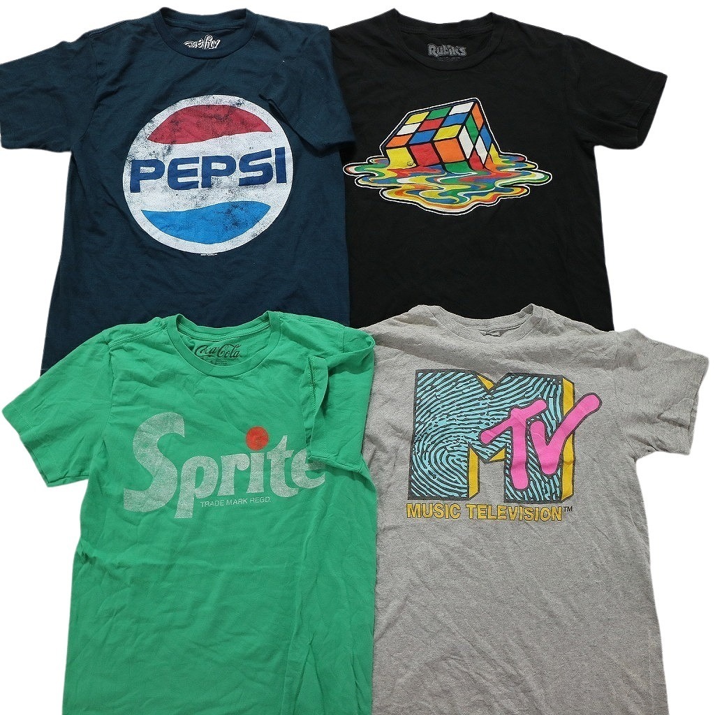 古着卸 まとめ売り 有名企業 半袖Tシャツ 14枚セット (メンズ S ) PEPSI SPRITE NASA MS9453 1円スタート_画像4