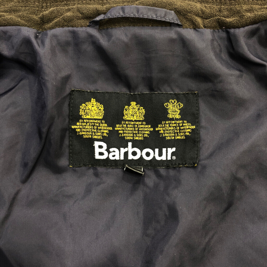 Barbour バブアー キルティングジャケット ネイビー (メンズ L) 中古 古着 Q6636_画像7