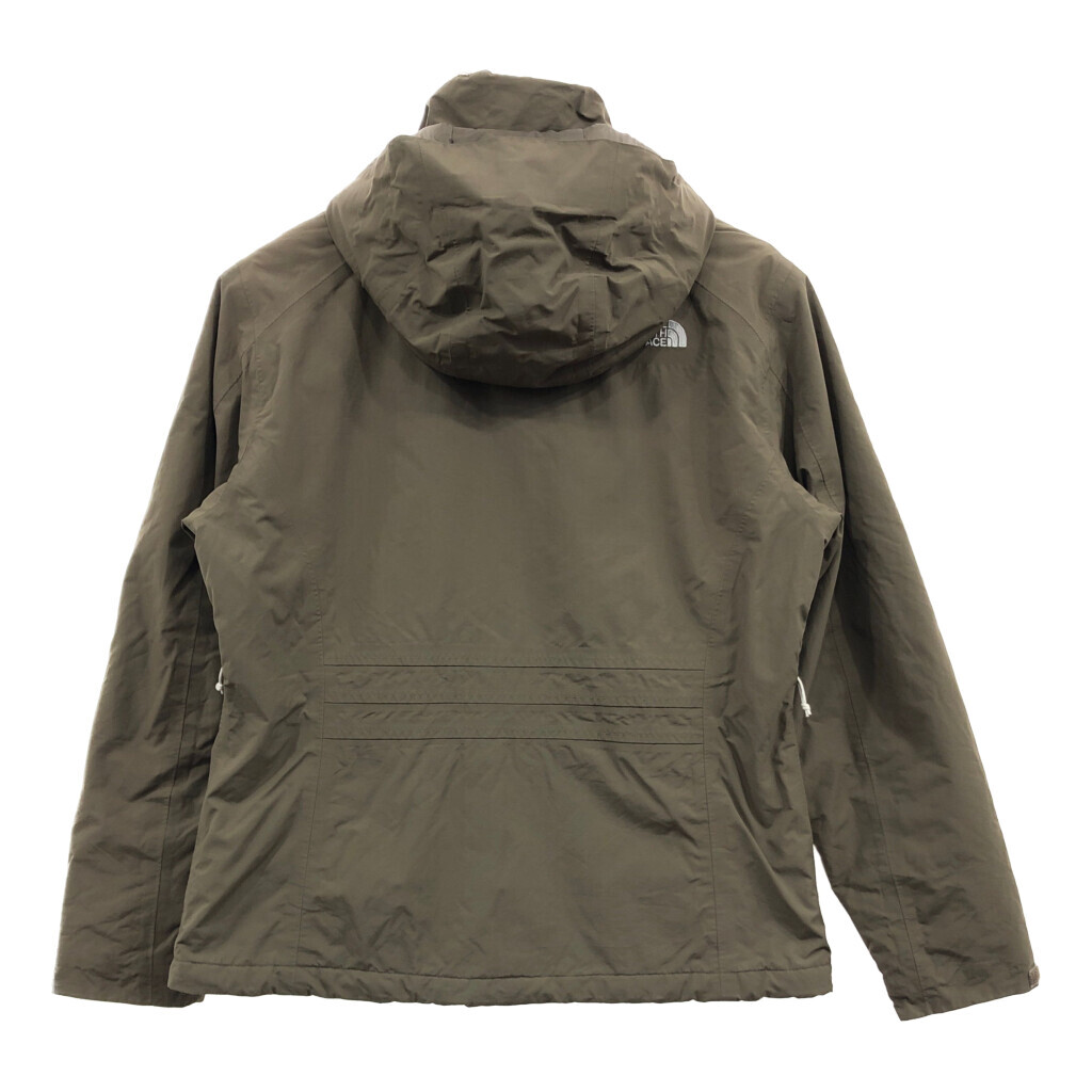 THE NORTH FACE ノースフェイス HYVENT マウンテンパーカー アウトドア ワンポイント ブラウン (レディース L) 中古 古着 Q6712_画像2