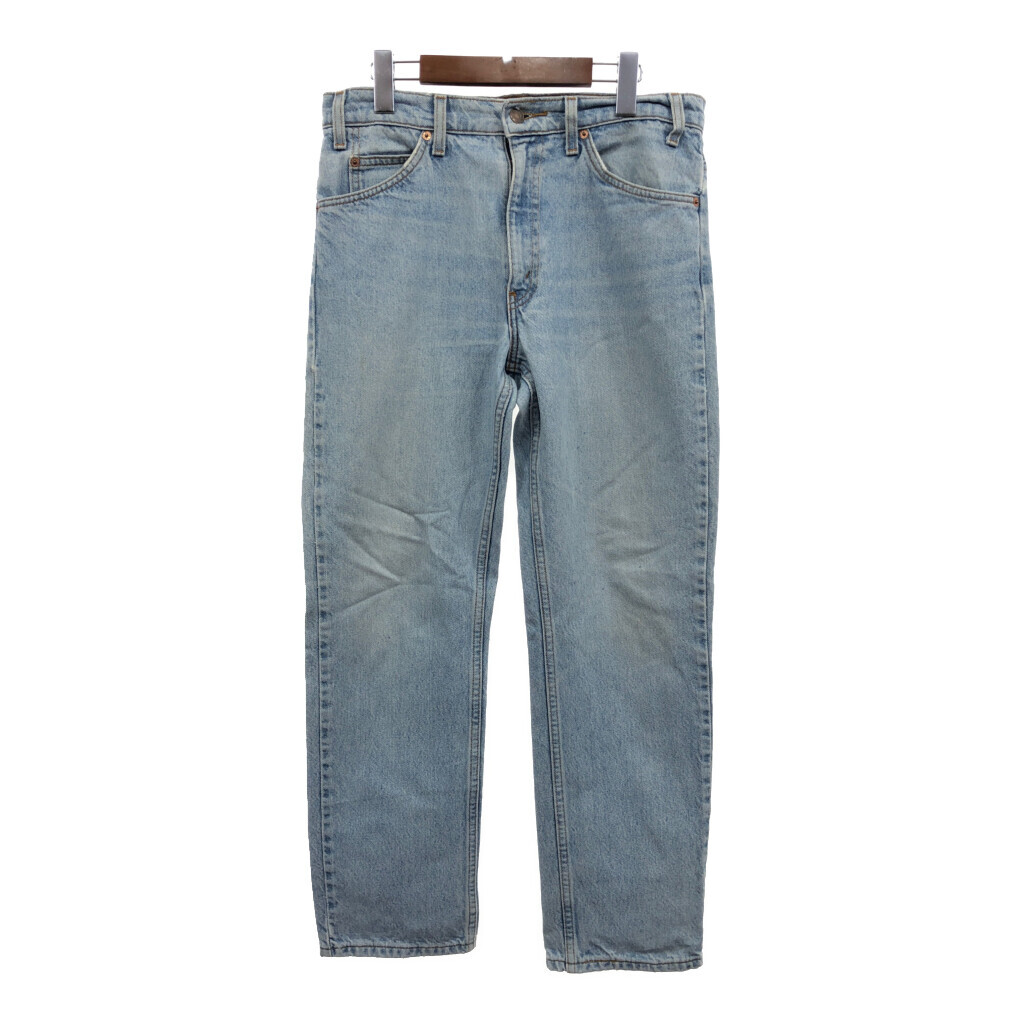 90年代 Levi's リーバイス 505 デニムパンツ アメカジ オレンジタブ ライトブルー (メンズ W32 L30) 中古 古着 Q6920_画像1