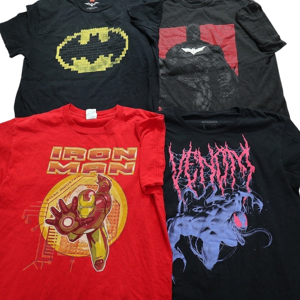 古着卸 まとめ売り マーベル DCコミック 半袖Tシャツ 16枚セット (メンズ L ) ハーレクイン デッドプール MS9391 1円スタート_画像4