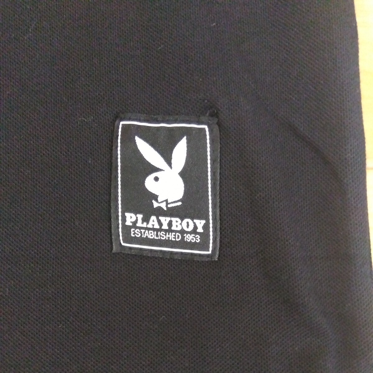 LL PLAYBOY プレイボーイ 新品　 半袖ポロシャツ 襟付きシャツ 黒 メンズ 紳士 アウトドア スポーツ ゴルフウェア golf 胸ポケット 旅行