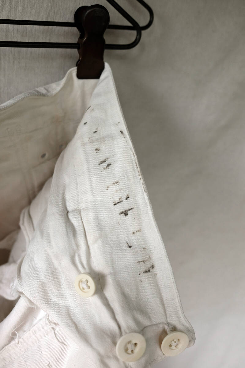1910\'s 1920\'s Vintage U.S.NAVY cotton work pants sailor pants WW1 10s 20s Work jacket linensak coat 