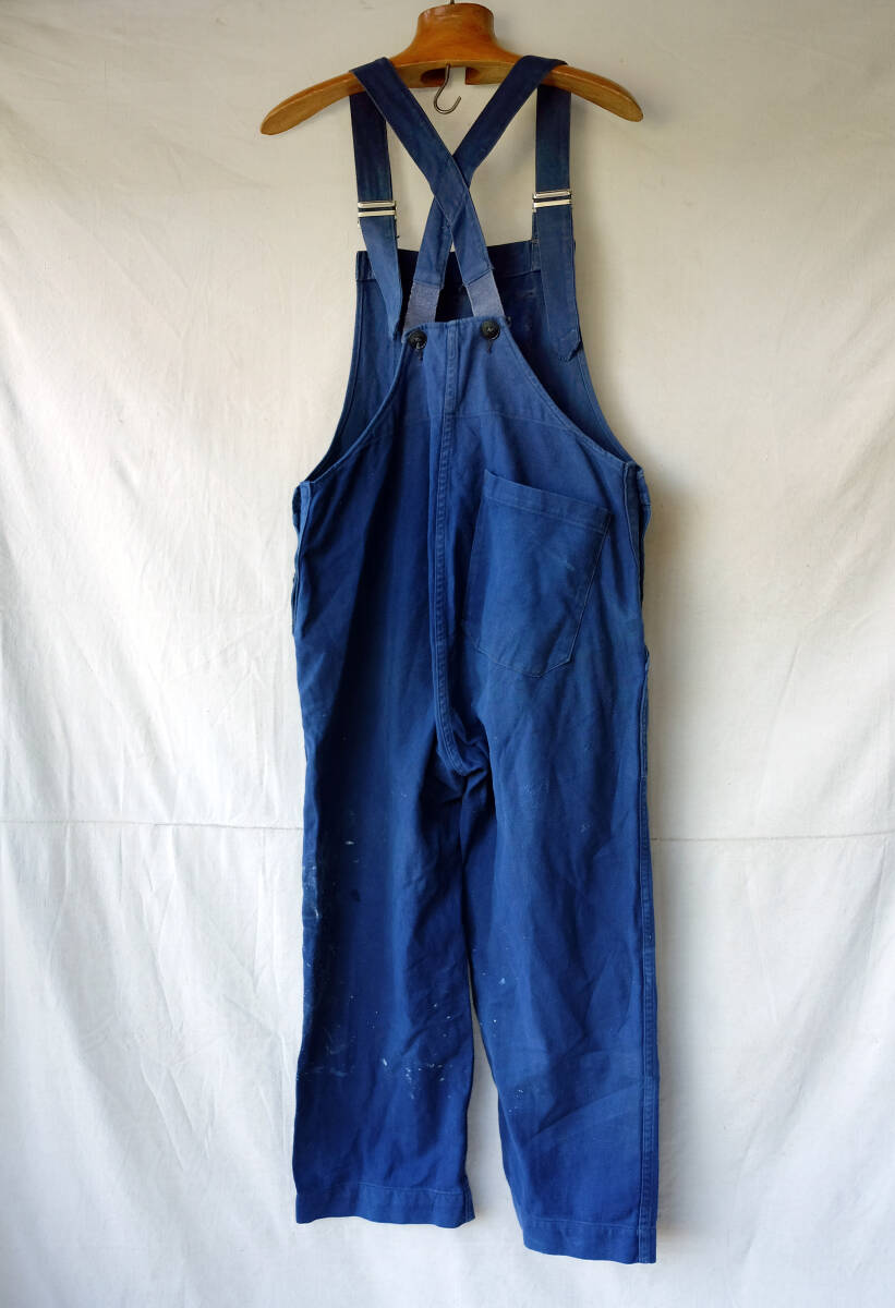 1950\'s 1960\'s France Vintage SAINT COME indigo tsu il overall 50s 60s Work jacket 