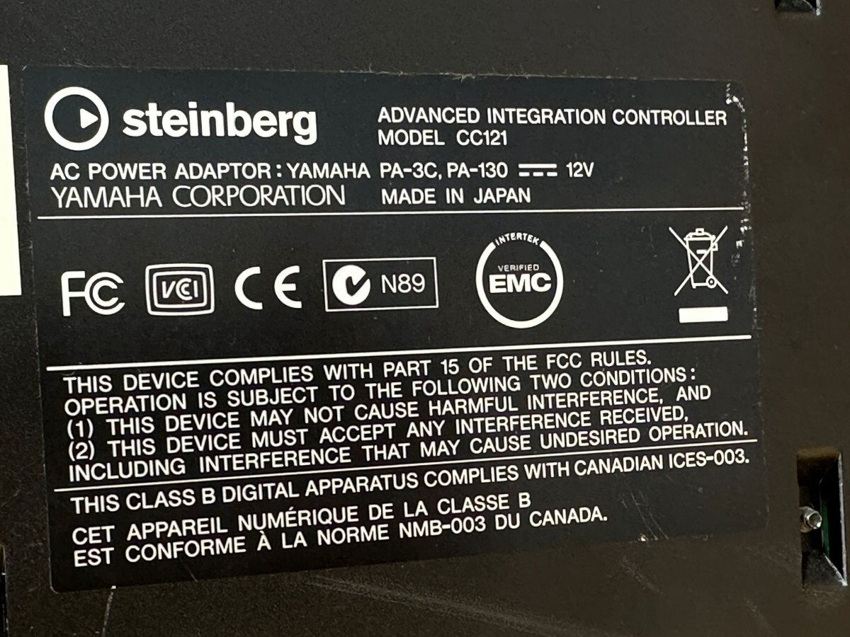Yamaha  Steinberg／ スタインバーグ  CC121 USBコントローラー  CUBASE専用フィジカルコントローラー 日本製 中古 動作未確認!の画像9
