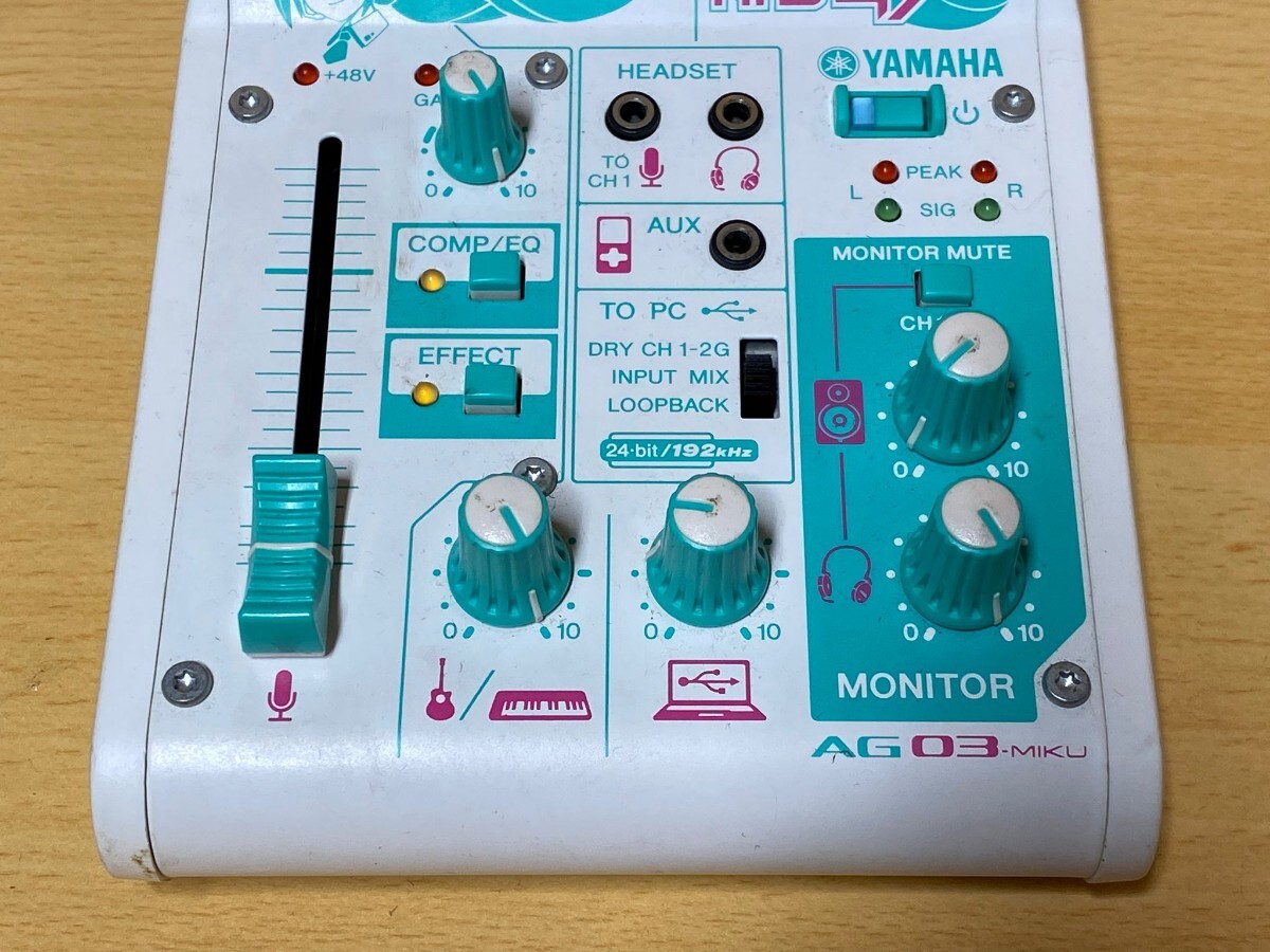 YAMAHA| Yamaha audio interface YAMAHA AG03-MIKU operation verification ending!