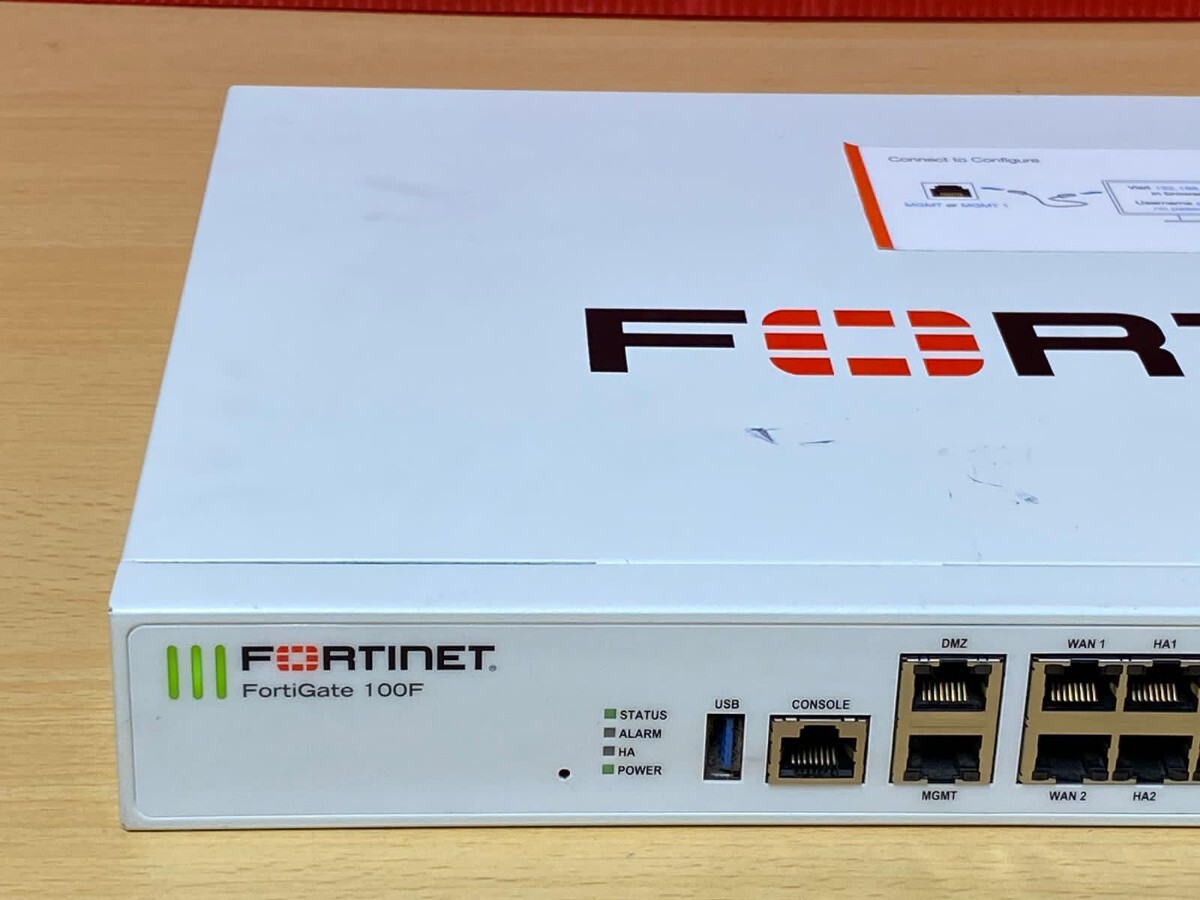 FORTINET／ フォーティネット　Fortigate 100F　FG-100F　動作確認済み!_画像3