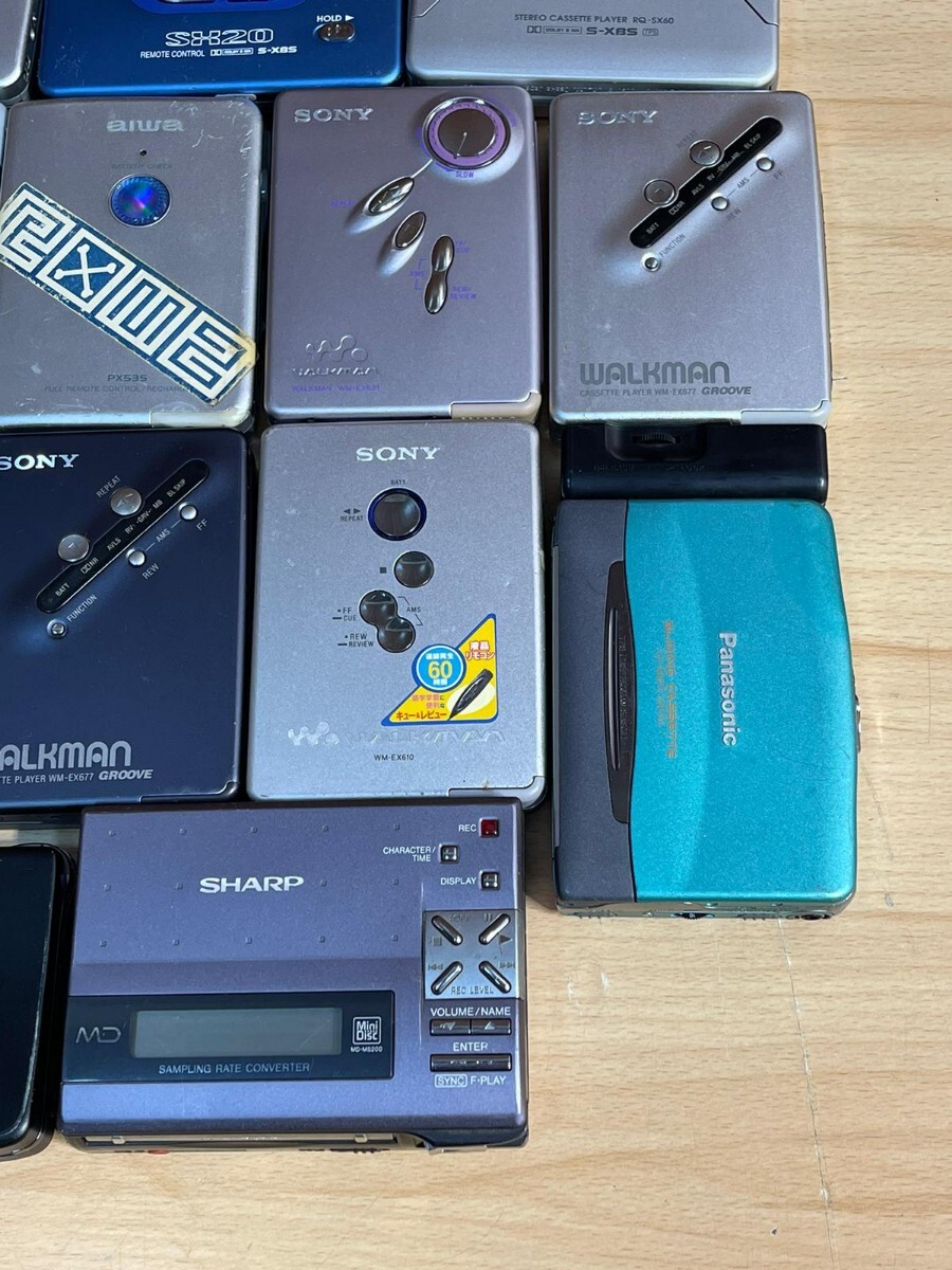 AIWA、 Panasonic、 SONY、SHARP、 WALKMAN／ ウォークマン　カセットプレーヤー　中古　動作未確認　18点_画像7