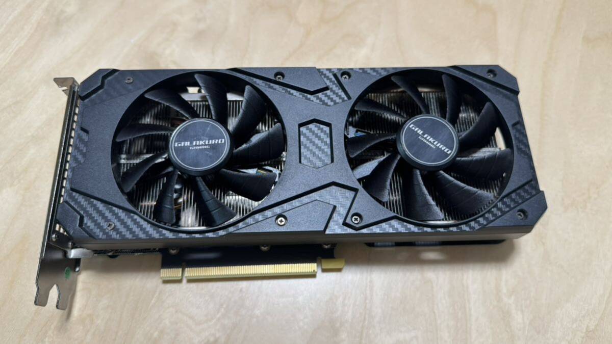 玄人志向 GeForce RTX 3060 12GB GALAKURO Gaming NVIDIA 動作確認済み GG-RTX3060-E12GB/OC/DF_画像2