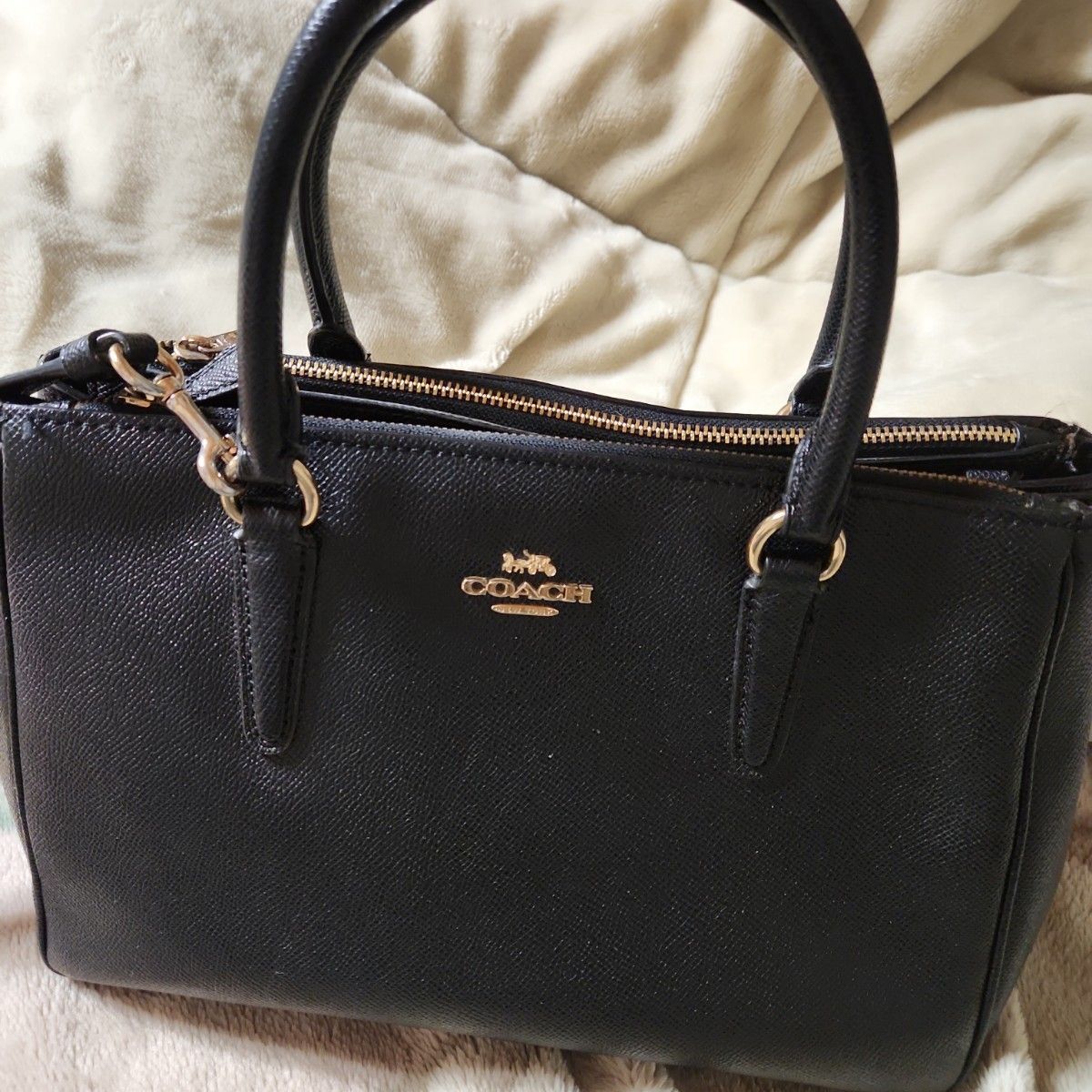 COACH レザー ショルダーバッグ 黒