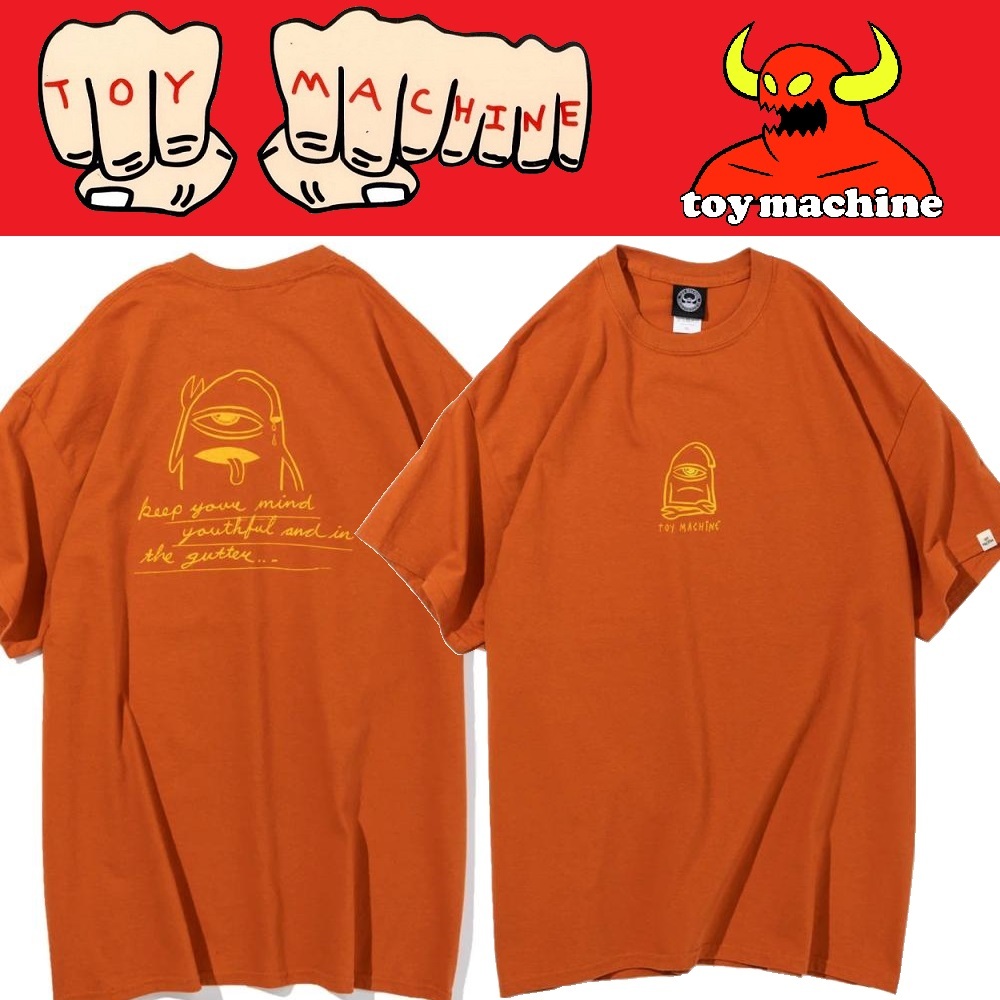 【 TOYMACHINE 】YOUTHEFUL SECT SS TEE D.ORANGE_画像1