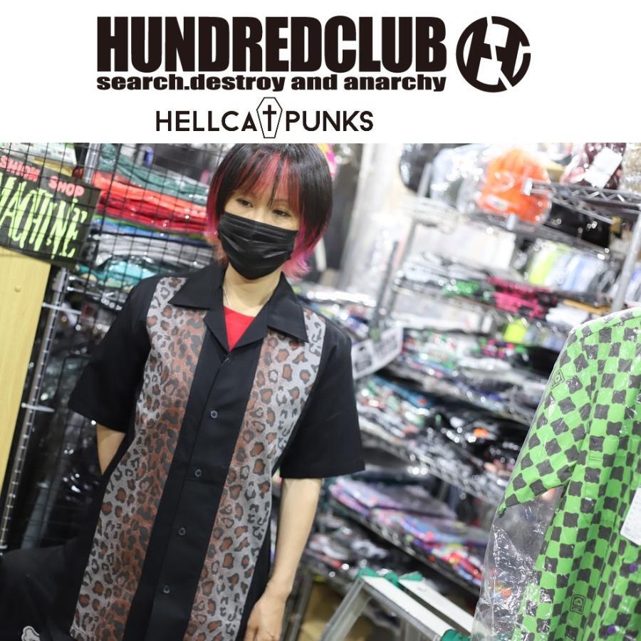 【 HUNDRED CLUB 】ヒョウ柄ワークシャツ3 ハンドレッドクラブ HELLCATPUNKS ヘルキャットパンクス_画像1