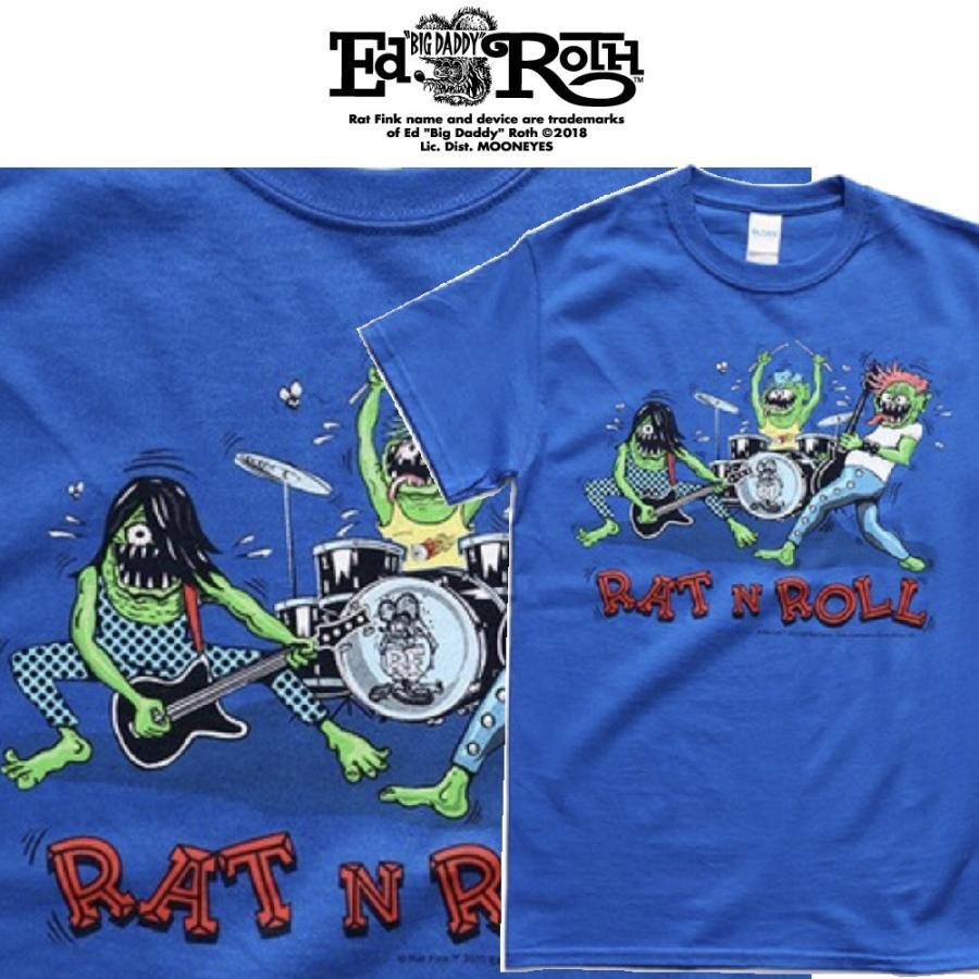 【 RATFINK 】RAT N ROLL ラットフィンク エドロス Tシャツ_画像1