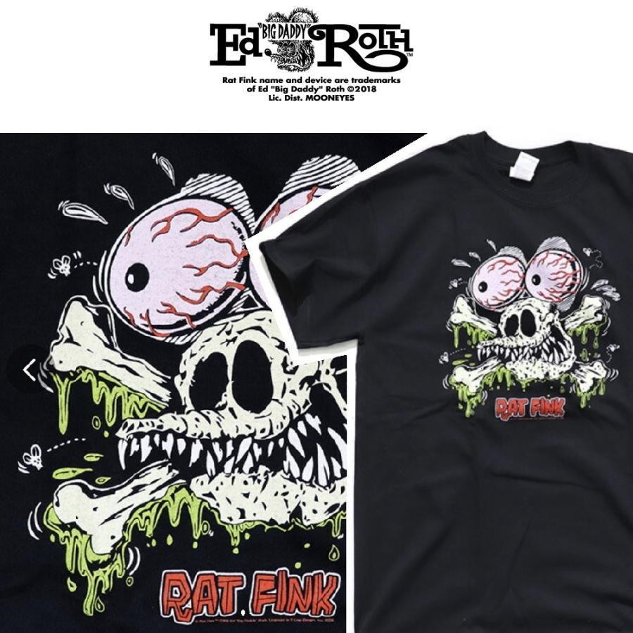 【 RATFINK 】Tシャツ 目玉 eye ドクロ ラットフィンク エドロス_画像1