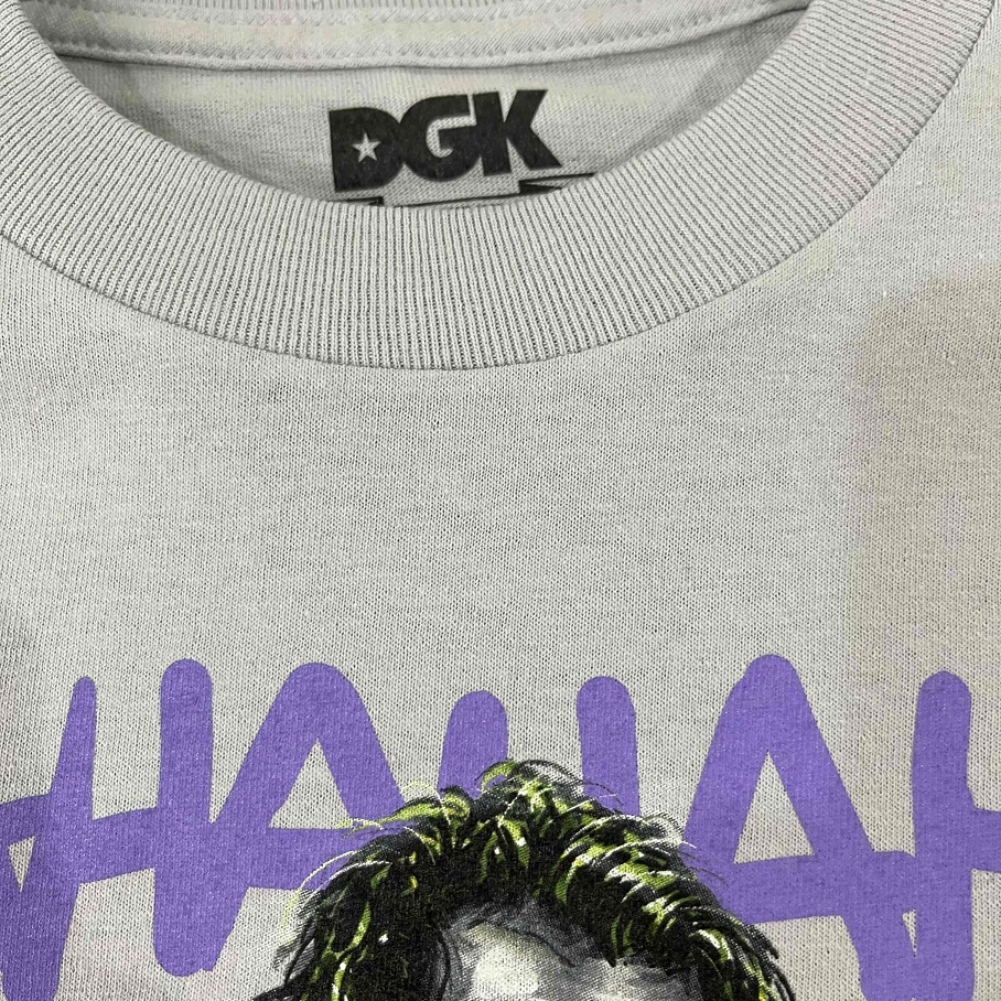 【 DGK 】Laughter Tee ディージーケー ダークナイト ジョーカー Tシャツ SILVER M_画像5