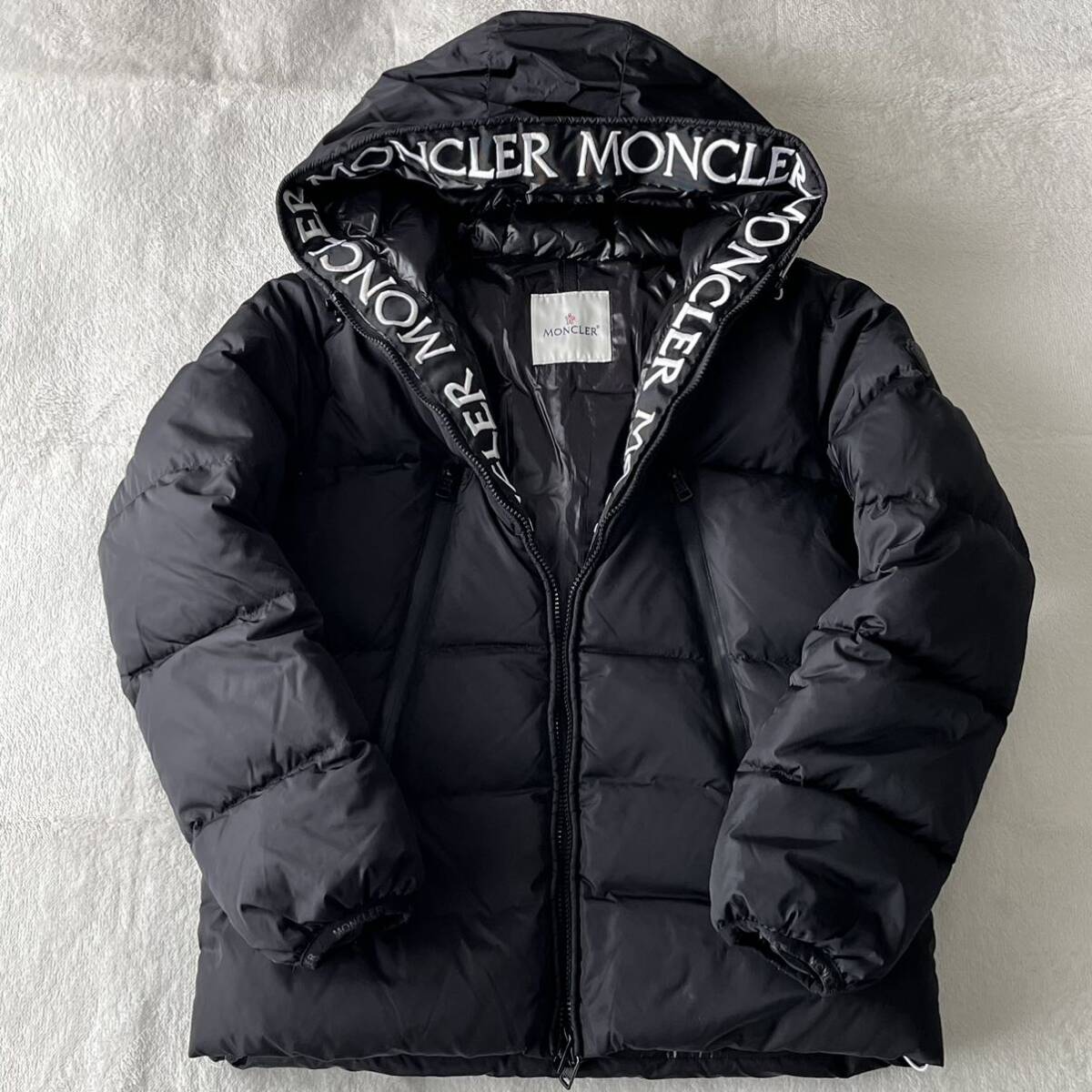 1円〜 MONCLER モンクレール MONTCLA モンクラー ダウンジャケット ブラック サイズ1 シリアルで本物確認済み_画像1