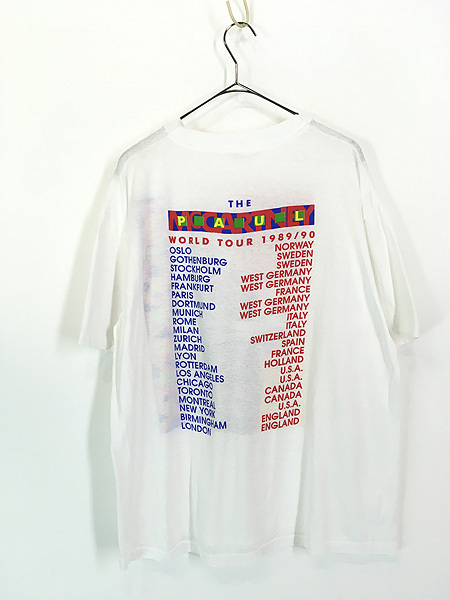 古着 80s USA製 Paul McCartney 「 World Tour」 ツアー ロック ミュージック Tシャツ XL_画像3