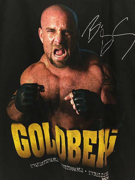 古着 90s WCW Bill Goldberg 「Unstoppable」 フォト プロレス 格闘技 Tシャツ M_画像2