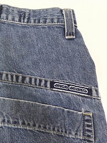 レディース 古着 90s USA製 JNCO ワンポイント BIG ポケット デニム パンツ ジーンズ ワイドストレート W27.5 L27 古着_画像8